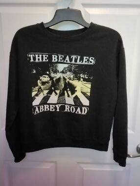 The Beatles Black Abbey Road Crewneck Sweatshirt Size M